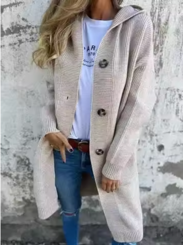 FERLINA – CARDIGAN LUNGO DALLO STILE SOBRIO